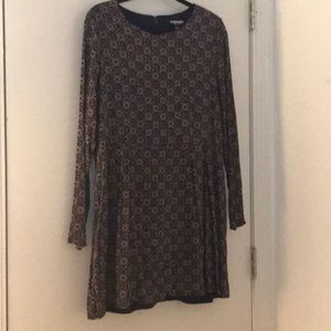 Long Sleeve Rayon Material Dress